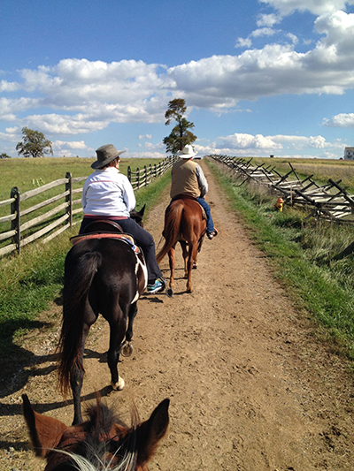 Gettysburg Pennsylvania horseback riding tours