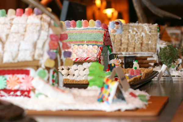 gingerbread house resort at paws up