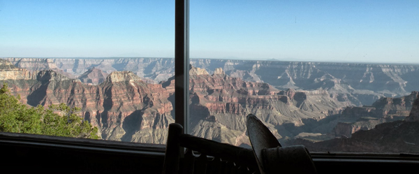 grand canyon views from lodge dining room