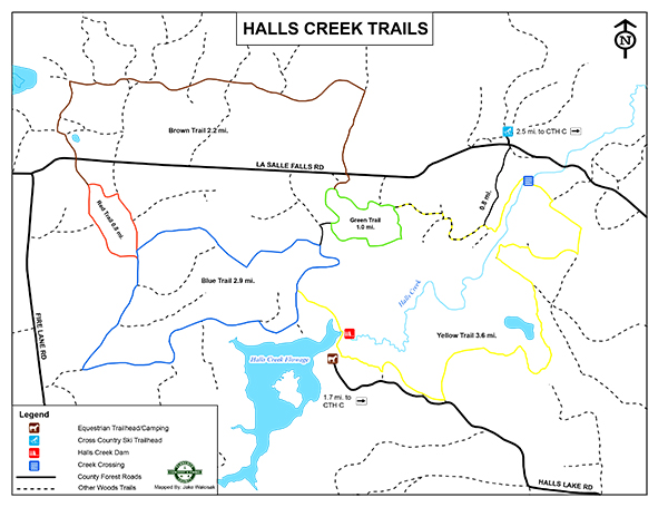 Halls Creek Equestrian Map