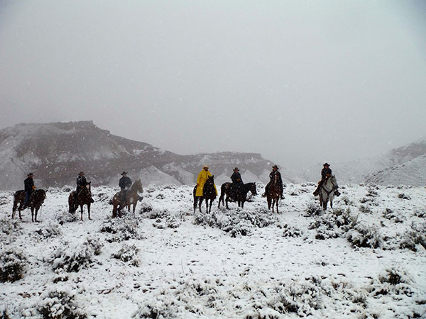 hideout ranch wyoming winter snow