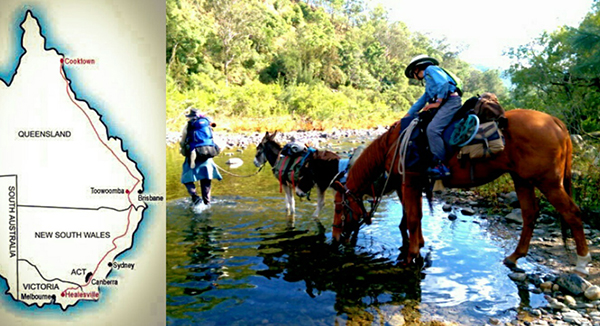 horse riding Australia Bicentennial National Trail