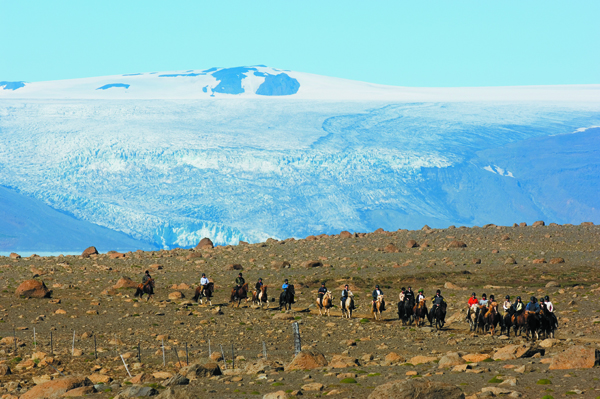 iceland glacier horse riding