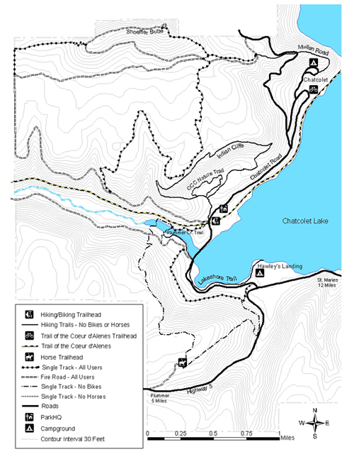 Heyburn Park horse trails map