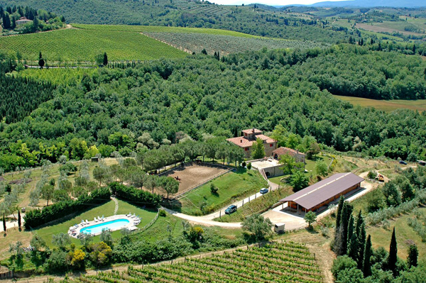 Il Paretaio Aerial View Tuscany Italy