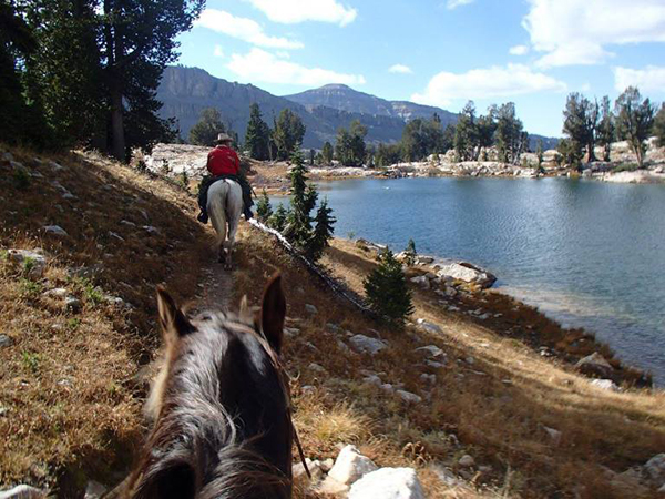 Mirror Lake Alaska horseback