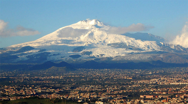 mount etna in sicily