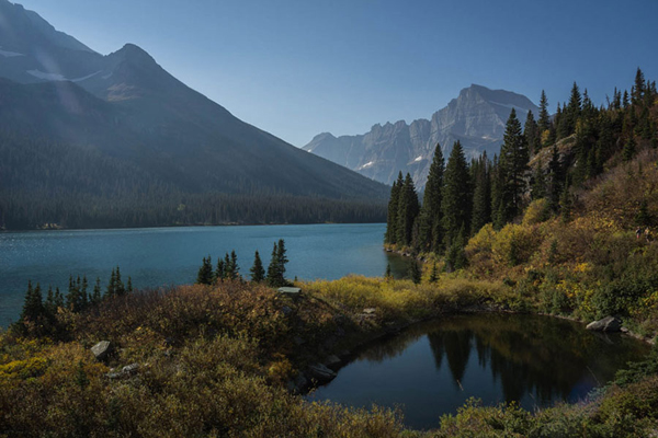 scenic mountain views at the resort at paws up in montana