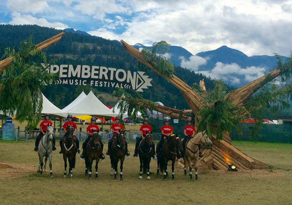 Mounted Patrol Pemberton Music Festival 