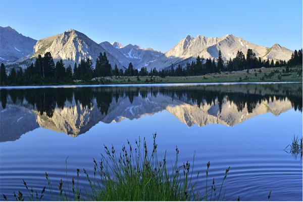 pioneer basin lake at dawn