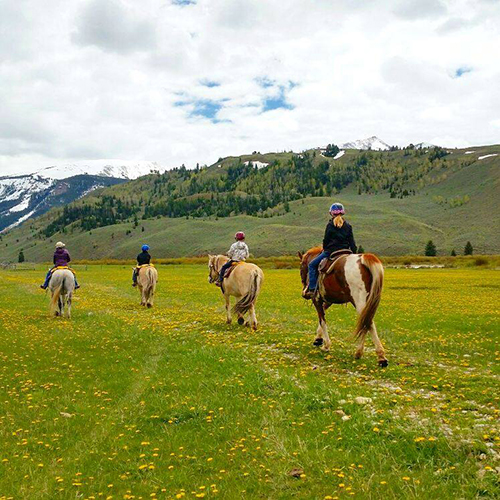 Red Rock Ranch Jackson Hole kids riding