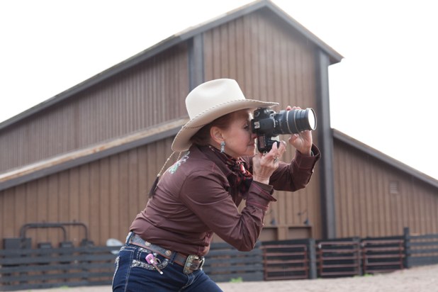 photographer at resort at paws up montana