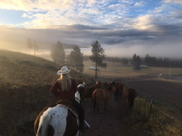 Resort at Paws Up horse riding