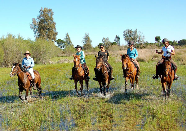 Spain Donana National Park Horse Ride