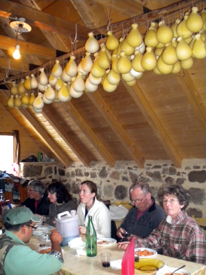 Madonie lunch in a shepherd hut in sicily