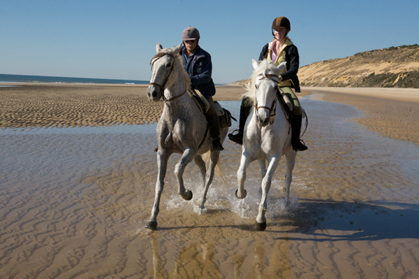 Spain beach riding