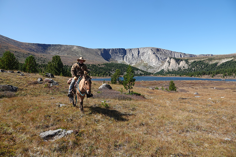 Exploring the remote high country in the Khentii Mountains on the 14 day wilderness trek