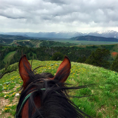 Through the ears Tetons