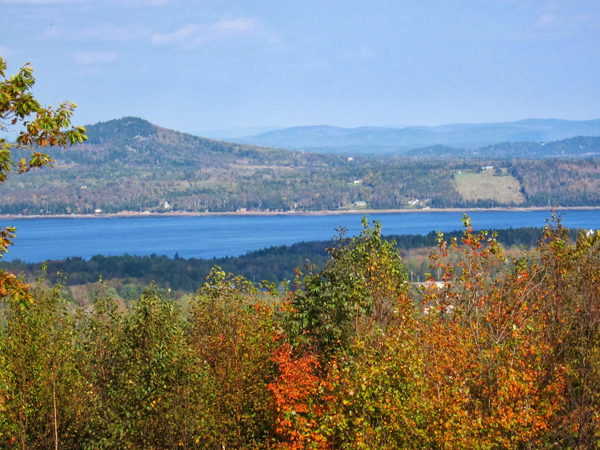 top of trimble mountain maine views