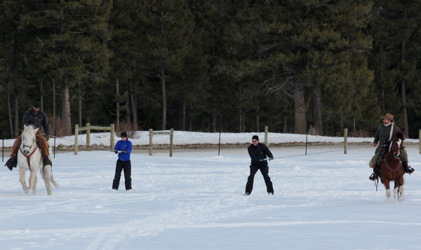 Triple Creek Ranch Skijoring Lesson