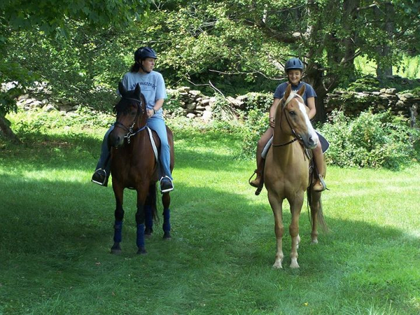 two women on horseback