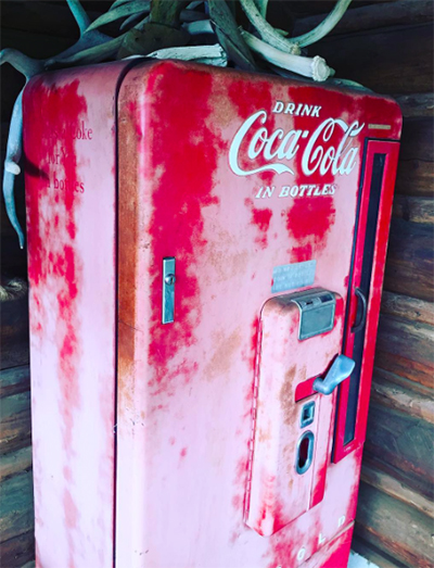 vintage coke machine ranch