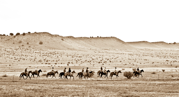 western horse ride