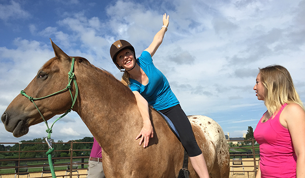 yoga horse equestrian